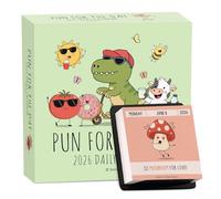2026 Punny Motivational Desk Calendar, Daily Tear-Off Pun Of The Day Jokes & Inspirational Quotes, Flip Desktop Calendar For Home Office, Funny Desk Decor Gift (1PCS)