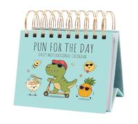 2026 Punny Motivational Desk Calendar Daily Tear-Off Pun Of The Day Jokes & Inspirational Quotes Funny Positive Quotes Flip Desktop Calendar Desk Decor Gift for Office & Home