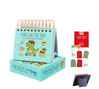 2026 Punny Motivational Desk Calendar, Daily Tear-Off Pun of The Day Jokes & Inspirational Quotes, Unique Emotional Support Tools, Flip Perpetual Table Decoration for Home Office (B)