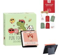 2026 Punny Motivational Desk Calendar, Daily Tear-Off Pun of The Day Jokes & Inspirational Quotes, Unique Emotional Support Tools, Flip Perpetual Table Decoration for Home Office (A)