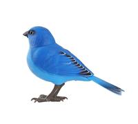 2026 Realistic Animated Robot Bird Toy with Singing Chirping Sounds for Home Light and Voice Control (Blue, One Size)