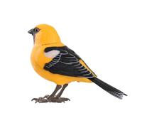 2026 Realistic Animated Robot Bird Toy with Singing Chirping Sounds for Home Light and Voice Control (Orange, One Size)