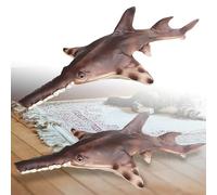 2026 Realistic Large Soft Rubber Sawfish Animal Educational Marine Biology For Games And Learning (Grey, 36cm)