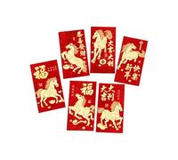 2026 Red Envelopes - Year of The Horse Gold Foil Embossed Design with Lunar New Year Red Envelopes for Marriage Engagement Birthday Spring Festival Wedding Women Boys Girls Youth Teens