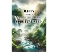 2026 Reflection Journal Inspired by Matthew 5:3: Watercolor Waterfall Edition | 120 Lined Pages for Peaceful Writing, Meeting Notes & Spiritual Journaling