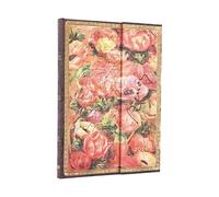 2026 Kara-ori Pink (Japanese Kimono) Maxi 12-month Horizontal Hardcover Flexi Dayplanner 2026 (Elastic Band Closure)