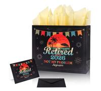 2026 Retirement Gift Bag Set, Paper Gift Bag Set Retirement Present