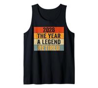 2026 Retirement Shirt 2026 The Year A Legend Retired Tank Top