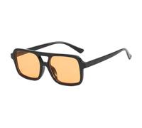 2026 Retro-Sonnenbrille für Damen und Herren, Frühling, Sommer, UV-Schutz, trendige Vintage-Sonnenbrille mit Doppelsteg und rechteckigen Gl?sern