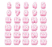 2026 Reusable Pen Stickers for Classroom Teacher Marking Pen Holder School Storage Numbered Plastic Labels for Indoor Outdoor Use Durable Organization Pack of 30