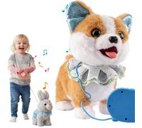 2026 Robot Dog Lifelike Toy Dog with Remote Control Leash, Interactive Walking Robotic Pet Toy with Remote & Voice Control, Dancing, Singing, Programmable Actions