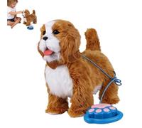 2026 Robot Dog, Robot Dogs Realistic, Robot Puppy That Acts Like a Real Puppy, Interactive Walking Plush Robots Dog with Touch Sensing, Voice Mimic, Lifelike-Sounds, Tongue & Licking Motion (Brown)