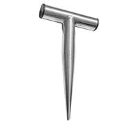 2026 Robust Stainless Steel Plant Rod with Depth Markings Ergonomic for Flower Bulbs Seedlings Gardening (Silver1, 20 x 11.8 cm)