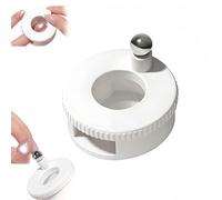 2026 Rotating Cat Eye Magnet, New Automatic Glass Bead Suction Of Nail, 360° Rotation Nail Tool Uniform Magnetic Force Beginner Friendly for DIY Nail Effect (White)