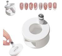 2026 Rotating Magnet,Beginner Nail Tool With Uniform Magnetic Force And Light Absorption,Automatic Glass Bead Suction Of Nail,360° Rotating Main Body, Uniform Magnetic Force,White
