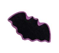 2026 Rug Halloween Bat Bathroom Rug Bat Rug Halloween Decorative Bathroom Mat Gothic Area Rug Black Orange Bat Shaped Area Rug (Suitable for (A,