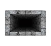 2026 Rug Living Room 3D Doormat Diatomaceous Earth Optical Weatherproof Super Absorbent Non-Slip 3D Rug Easy Clean for Living Room Kitchen Entrance Area (Black1, 40 x 60 cm)