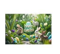2026 Rug Soft Velvet Rug with Easter Bunny Pattern, Festive Atmosphere, Sweet Decoration, One for a Warm, 40 x 60 cm, A1 (B, 40 x 60 cm)
