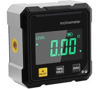 2026 Saker Digital Angle Finder Protractor Tool- 4×90° High Accuracy Inclinometer with LED Display|4-Side Magnetic Angle Gauge|USB Rechargeable Level Tool for Carpentry|Constructio &DIY (1PC)