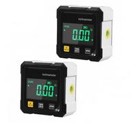 2026 Saker Digital Angle Finder Protractor Tool- 4×90° High Accuracy Inclinometer with LED Display|4-Side Magnetic Angle Gauge|USB Rechargeable Level Tool for Carpentry|Constructio &DIY (2PC)