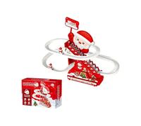 2026 Santa Train With Track Novelty Animated Motion For Kids And Adults Festive Holiday And (Red, 19X6CM)