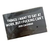 2026 Sarcastic Desktop Calendar with 12 Month Brand Truth Office Use Great Motivational Tool for Adults Measuring Paper Calendar