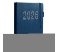 2026 Schedule Book, A5 English Planner, Vertical Stripe Hardcover Notebook, Elastic Strap With Monthly Weekly Layout, Undated Organizer For Academic Fitness Business, 400g For Travel School Home