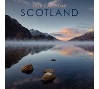 2026 Scotland 12" x 12" Square Hanging Wall Calendar with Stunning Scottish Scenery - No Plastic, Environmentally Friendly. Daily, Weekly, Monthly 12 Month Planner