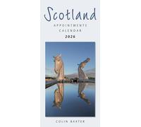 2026 Scotland Calendar: Scotland Appointments - Slim Wall Calendar - Month to View - 12 Months - Hanging Wall Calendar - Wiro Bound