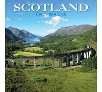 2026 Scotland: Calendar Scotland - Square Wall Calendar - Month to View - 12 Months