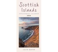 2026 Scotland Calendar: Scottish Islands Appointments - Slim Wall Calendar - Month to View - 12 Months - Hanging Wall Calendar - Wiro Bound