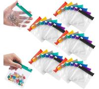 2026 Self Sealing Medicine Bags, Waterproof Pill Pouch Set, Reusable Travel Pills Organizer, Self-Sealing Zipper Medicine Bags for Daily Use，35PCS