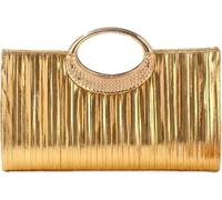 2026 Shimmery Pleated Clutch Elegant Bling Ruched Evening Bag(Gold)