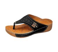 2026 Shoes Women's Fashion Breathable Comfortable Summer Open Toe Sandals, black, 8 UK