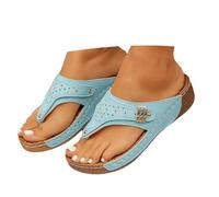 2026 Shoes Women's Fashion Breathable Comfortable Summer Open Toe Sandals, lightblue, 6 UK