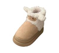 2026 Shoes Women's Winter Boots, Cosy Faux Leather Lined Ankle Boots, Slippers for Outdoor in Cold Weather, khaki, 8.5 UK