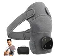 2026 Shoulder Massager,Triple Method Shoulder Massager,Wearable Heated Pad, Portable Brace with 5 Heat Level&3 Vibration Modes,4500mAh Battery for Neck and Trap Relief, Fits Left or Right (Gray)