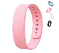 2026 Silent Wake Up Alarm Band for Teens, Comfortable & Reliable Wake-Up Solution for Heavy Sleepers, Silicone Band Clock with Strong On-Body Vibration (Pink)