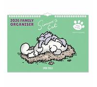 2026 Simon's Cat A4 Family Planner Organiser Wall Calendar