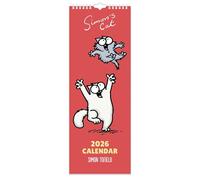 2026 Simon's Cat Slim Wall Calendar Month to View Layout by Portico Designs Ltd
