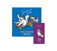 2026 Simon's Cat Square Wall Calendar & Slim Diary Set Portico Designs Ltd Multi One Size