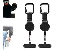 2026 Ski Safe Pro Mobile Phone Fuse, Retractable Phone Holder, Mobile Phone Secure, Skiing, for Smartphones, Outdoor, Travel, Cycling, Climbing, Skiing (2 Pcs)