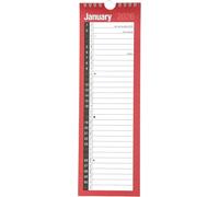 2026 Slim Calendar UK - Month to View Spiral Bound Wall Hanging Year Planner & Personal Organisers - Holidays and Notable Dates for Home Business Office School