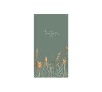 2026 Slim Pocket Diary Week to View - Green Gold Botanical Wallet Size Hardcover Foil Leaf Design - Lightweight Compact Portable Organiser Notebook - Student Fashion Diary Gift
