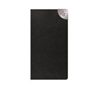 2026 Slim Wallet Diary Week to View - Black Pebble Textured Faux Leather Planner - Lightweight Compact Portable Organiser Notebook - Home Office Student Organiser Travel Diary