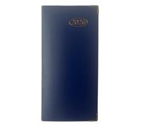 2026 Slim Week To View PVC Leather Effect Diary with Metal Corners - (Blue)