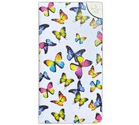 2026 Slim Week To View Sparkle Butterflies Pocket Fashion Designer Diary (White)