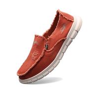2026 Slip On Shoes for Women Canvas Outdoor Casual Comfortable Light Weight Sneakers (Red, 6)