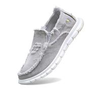 2026 Slip On Shoes for Women Canvas Shoes Outdoor Casual Comfortable Light Weight Sneakers Canvas (Grey, 7.5)