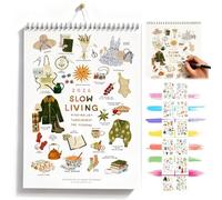 2026 Slow Living Wall Calendar, 2026 "The Simple Life" 12-Monthly Wall Calendar with Rustic Country Farmhouse illustration,To-do ＆ Notes | Easy Planning Organizing, for Home Office Wall Decor
